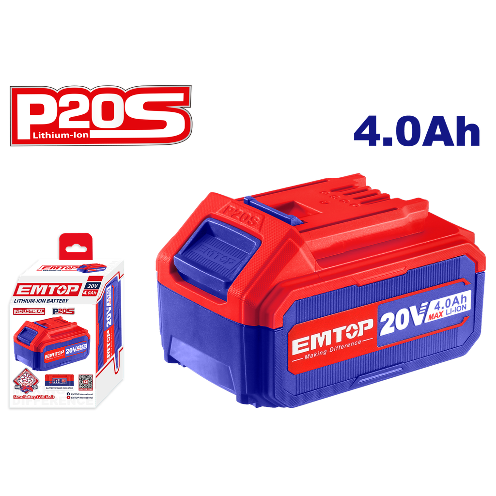 BATERIA DE IONES DE LITIO 20V 4AH INDUSTRIAL