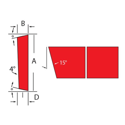 CUCHILLA RECTANGULAR