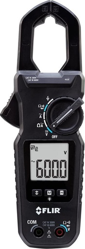 [96 FLIR CM44] Pinza amperimétrica digital FLIR TRMS de 400 A CA con tipo K