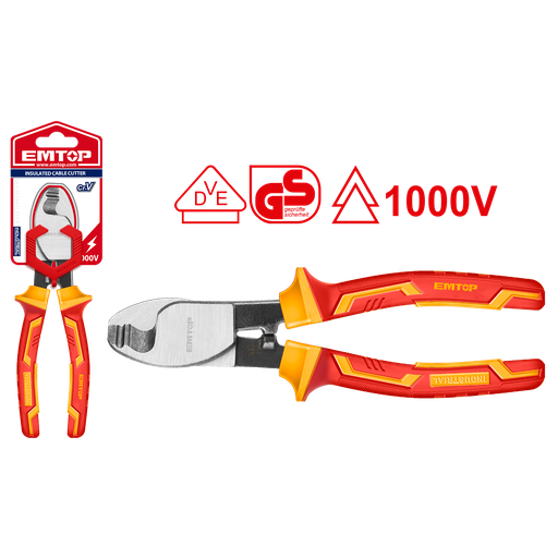 [52 ET EPLRCB0631] ALICATE CORTA CABLE INDUSTRIAL 6&quot; AISLADO 1000V- EMTOP