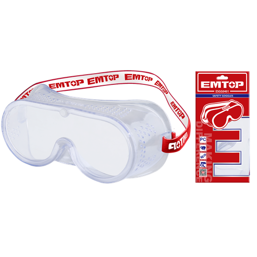 [52 ET ESGG0401] GAFAS PROTECTORAS TRANSPARENTES DE PVC TIPO BUCEO - EMTOP