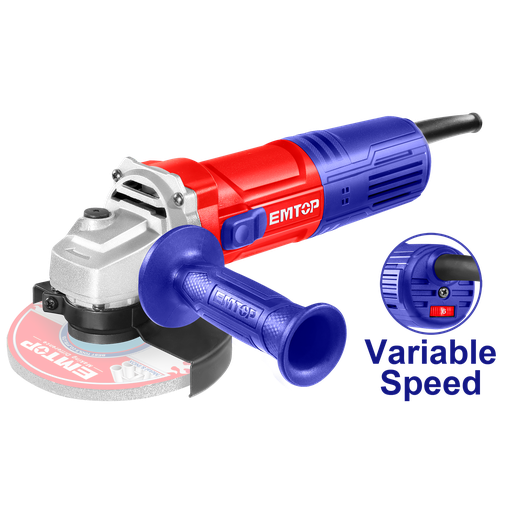 [52 ET ULAGRS09051] AMOLADORA INDUSTRIAL 5'' x 5/8&quot; 900W/5000-12000RPM VEL. VAR. - EMTOP